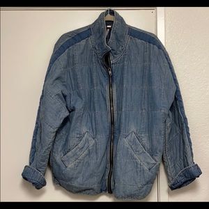 Free People Quilted Dolman Jacket